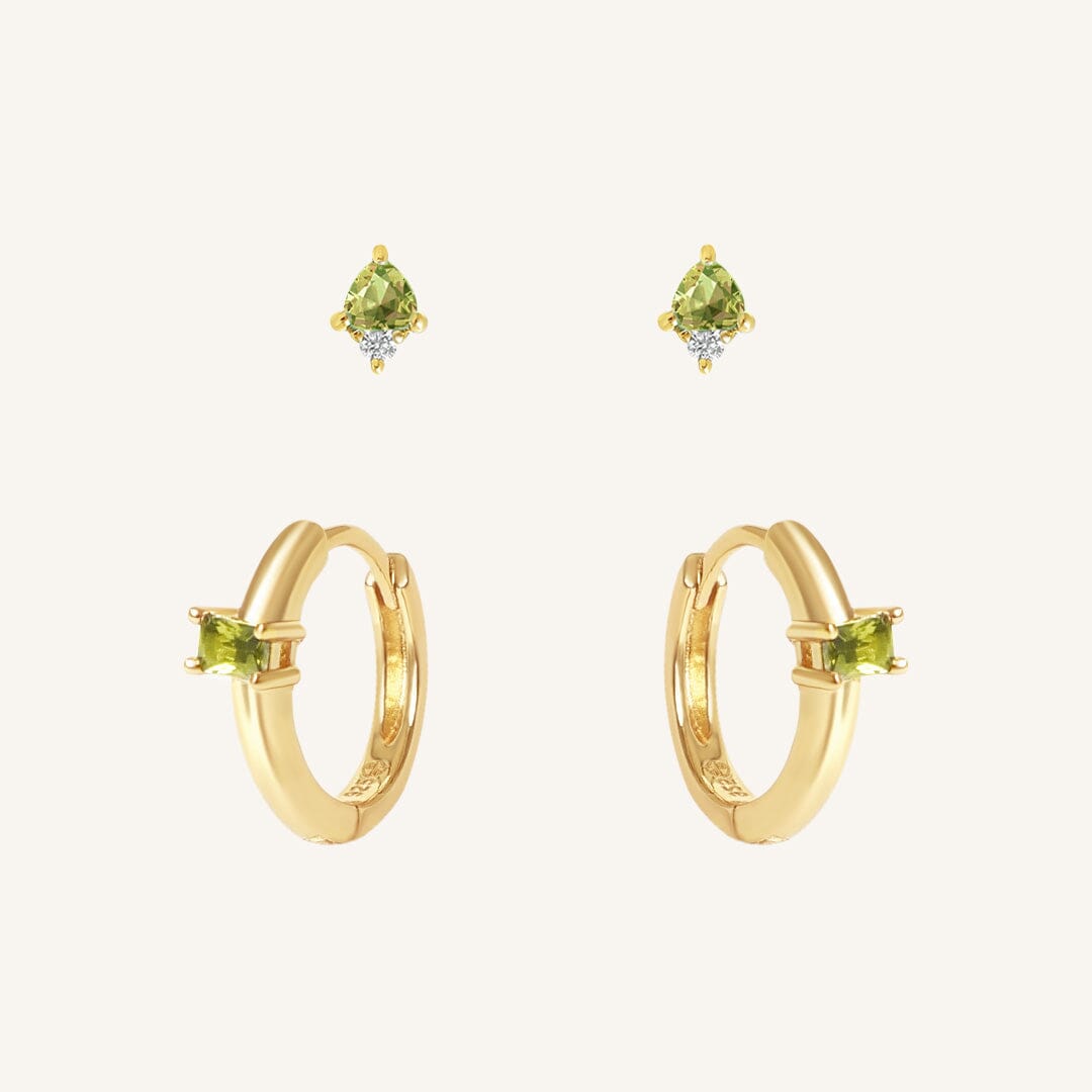 August Birthstone Earring Set