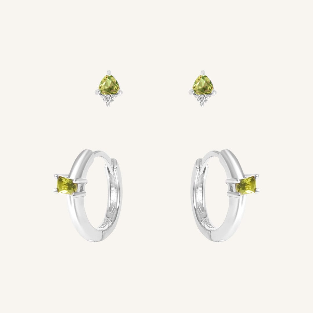 August Birthstone Earring Set