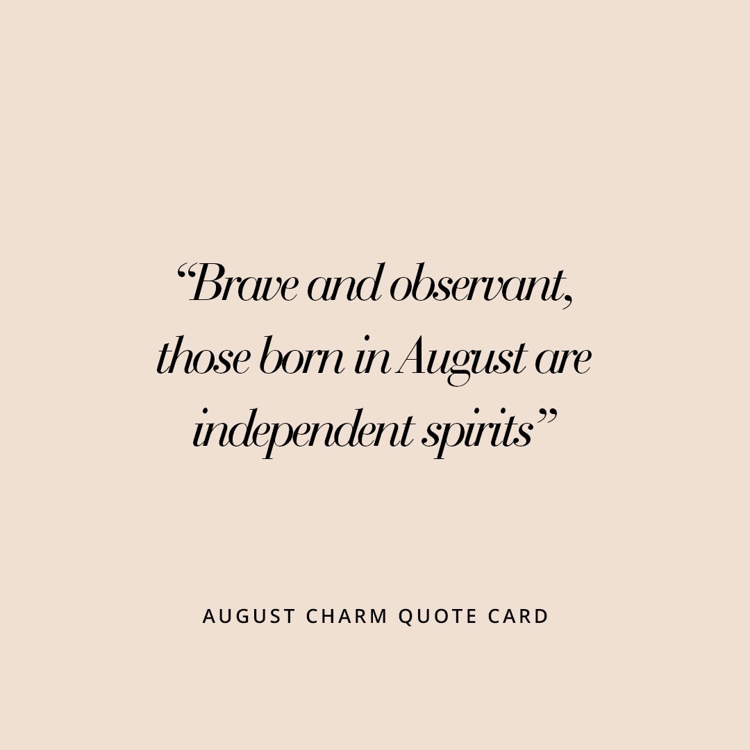 Etch Birthstone Charm August