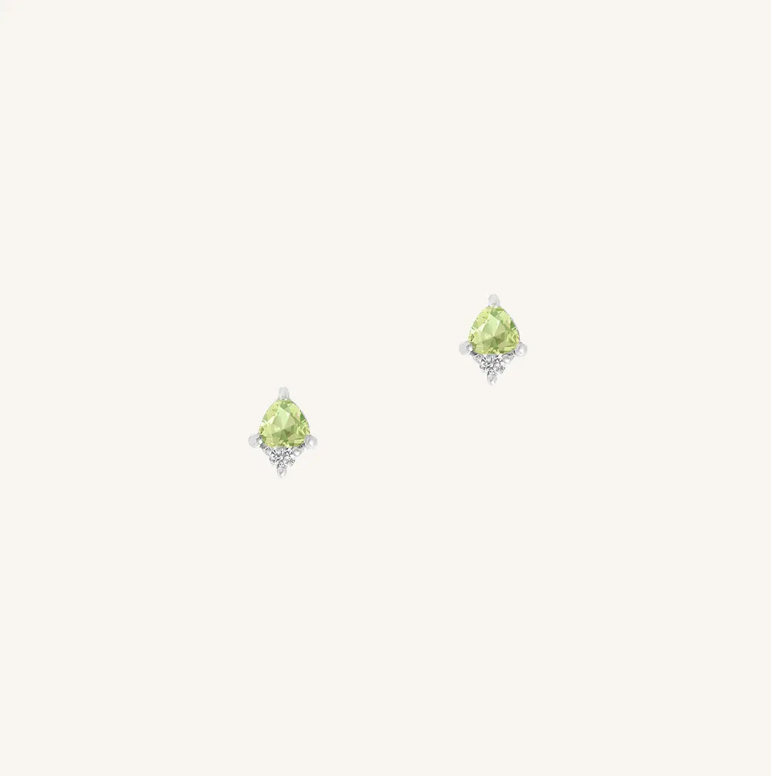 The  SILVER  August Birthstone Studs by  Francesca Jewellery from the Earrings Collection.