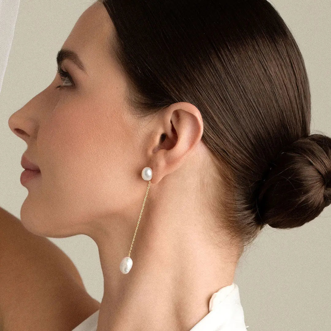 The    Austen Drops by  Francesca Jewellery from the Earrings Collection.