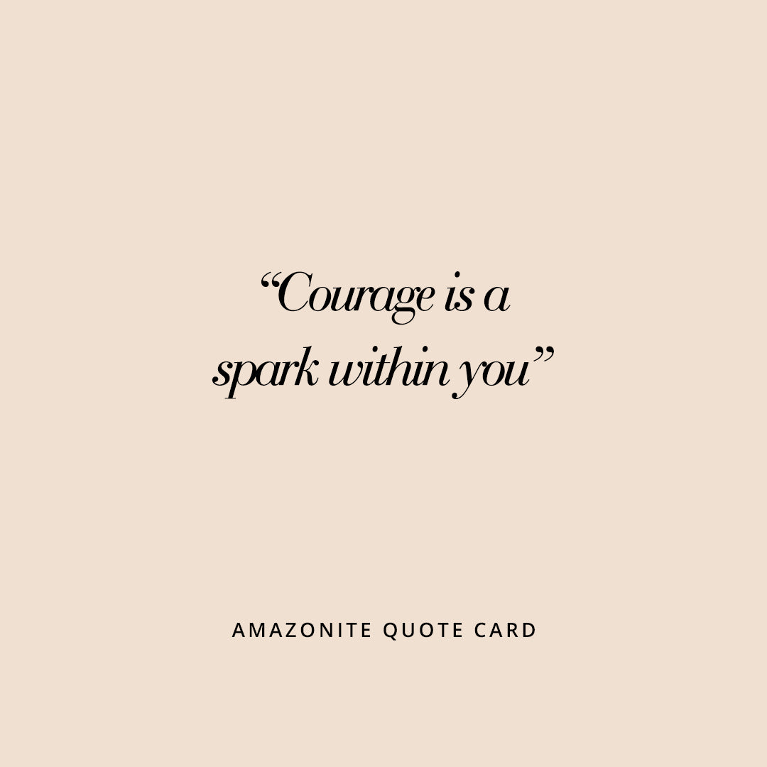 Amazonite Soldering Charm - Stone of Courage