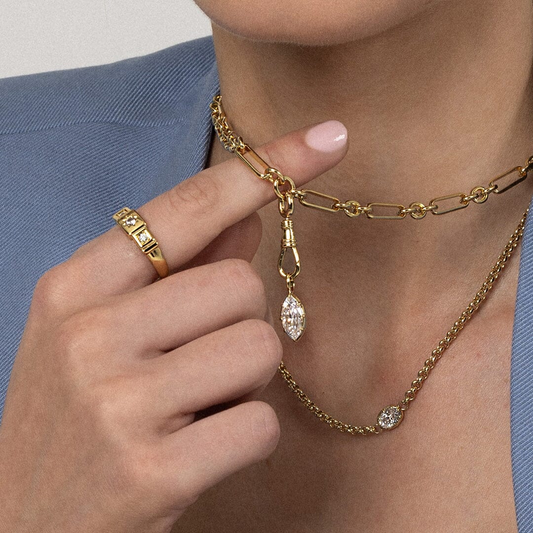 Vera Fob Chain and Studs Set