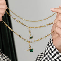 Evelyn Pendant Fob Necklace