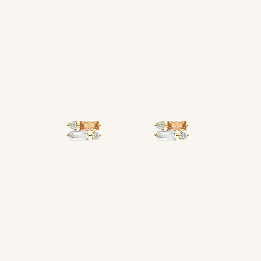 The  GOLD  Bea Studs by  Francesca Jewellery from the Earrings Collection.