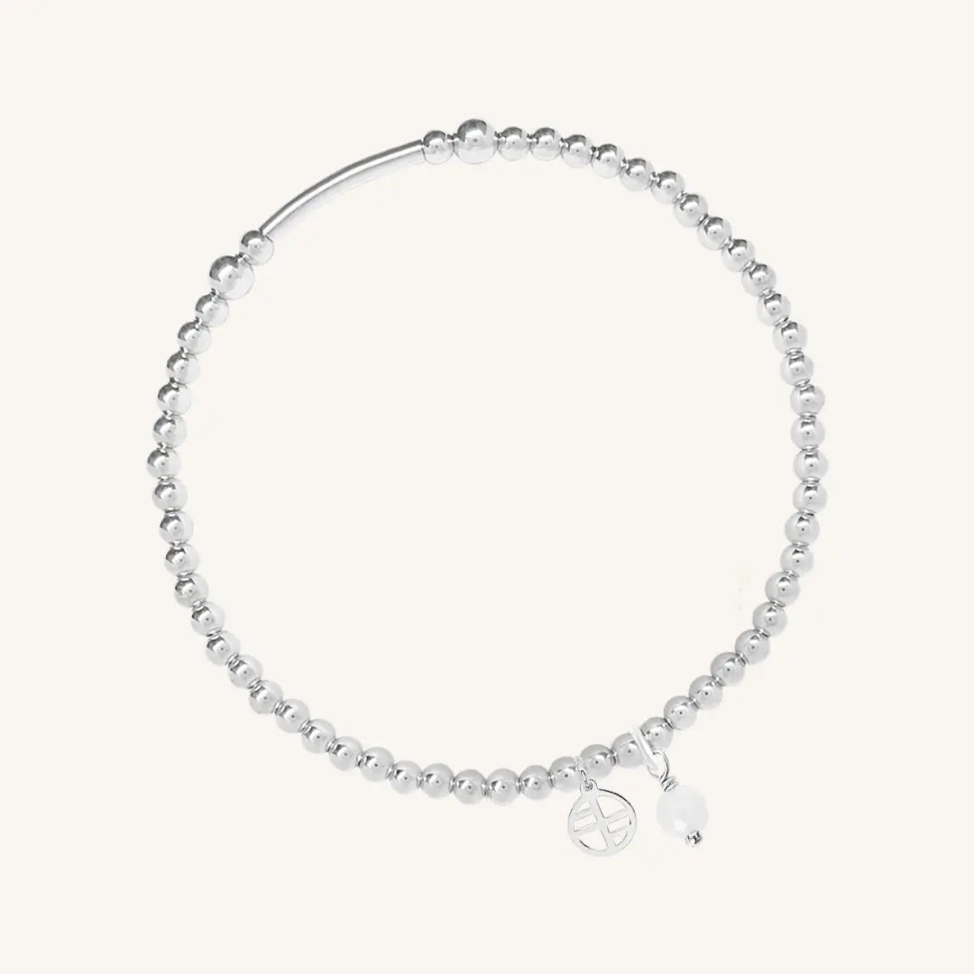 The  SILVER-L  Awareness Bracelet - Be Her Voice by  Francesca Jewellery from the Bracelets Collection.