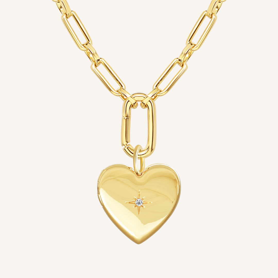 Behold Heart Locket Necklace