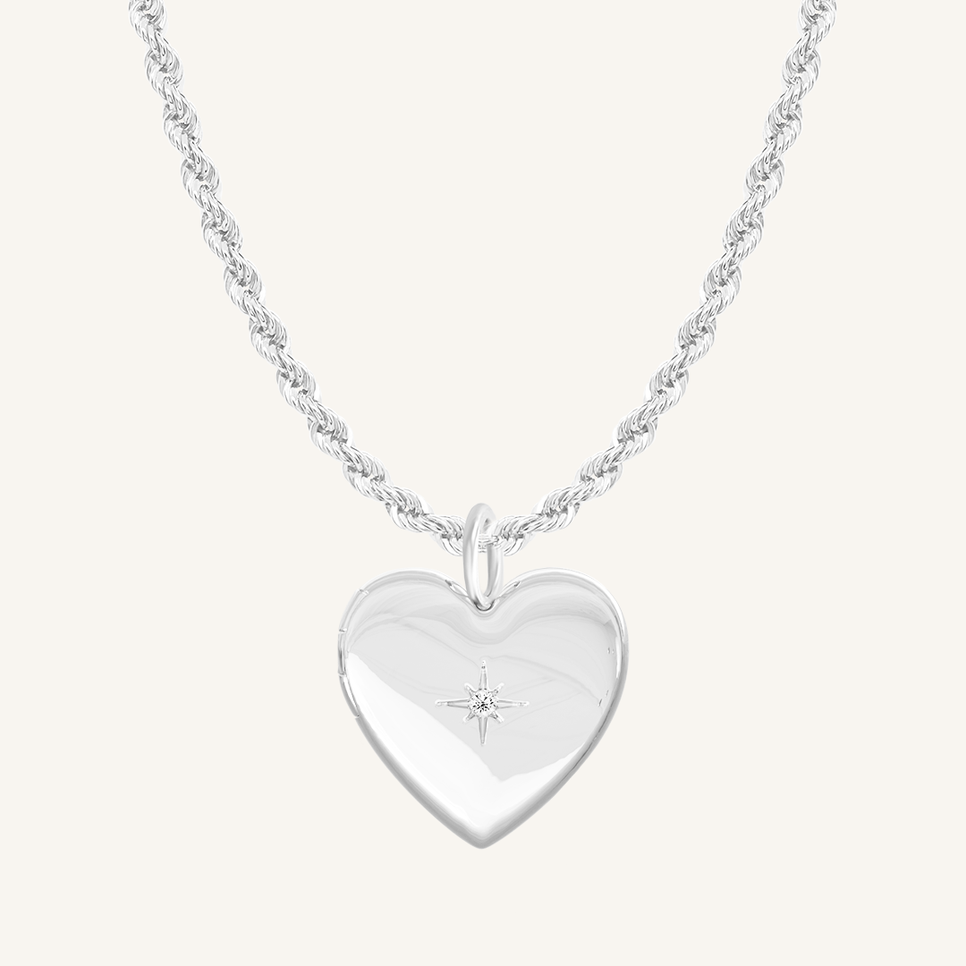 Behold Heart Locket Necklace