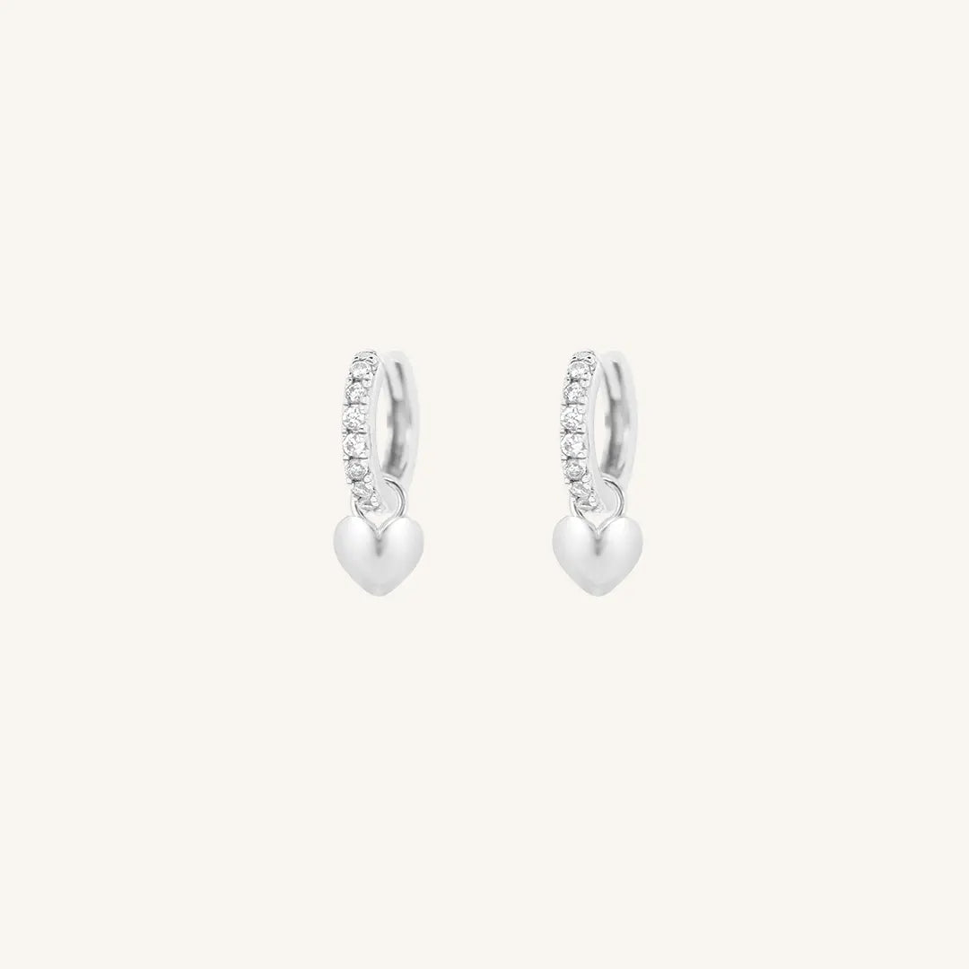 The  SILVER-Darcy  Behold Crystal Hoops by  Francesca Jewellery from the Earrings Collection.