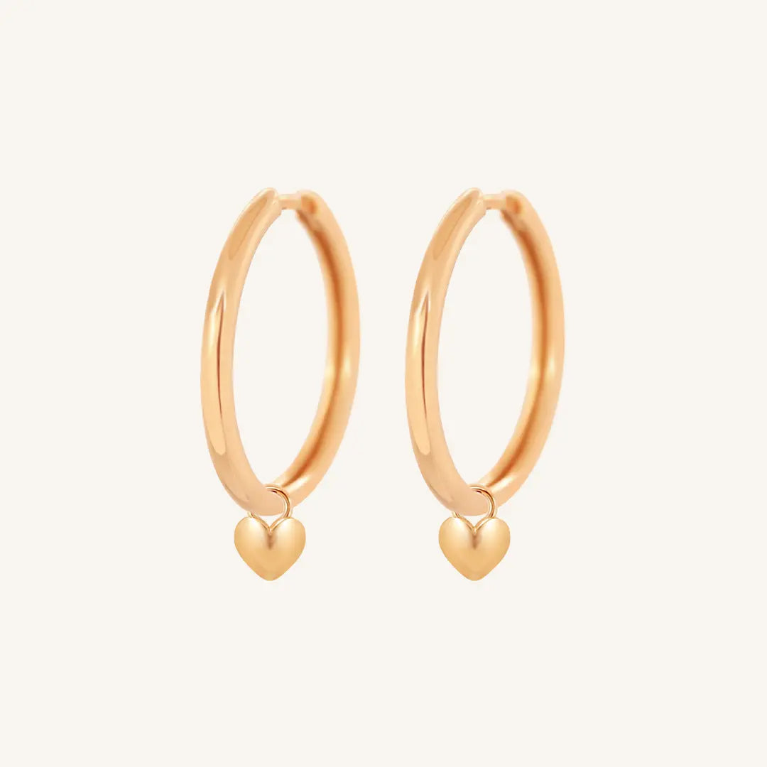 The  ROSE-Riley  Behold Plain Hoops by  Francesca Jewellery from the Earrings Collection.