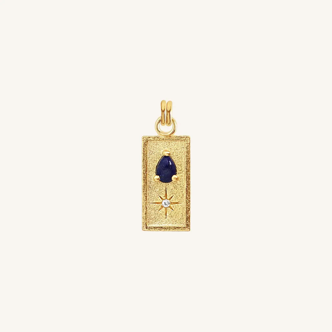 The  GOLD  Bennett Charm by  Francesca Jewellery from the Charms Collection.