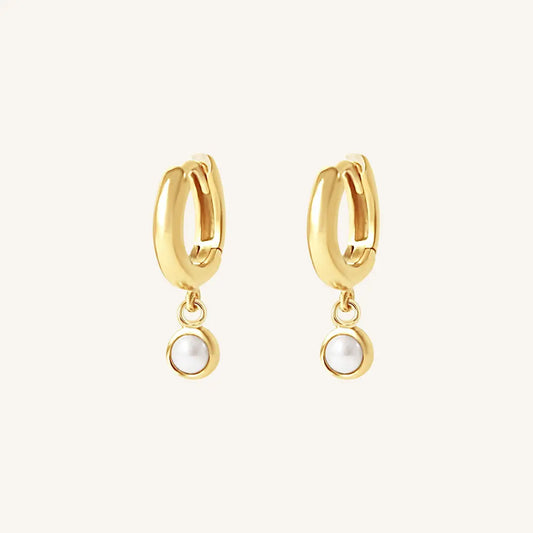 The  GOLD  Beth Huggies by  Francesca Jewellery from the Earrings Collection.