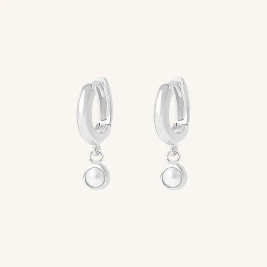 The  SILVER  Beth Huggies by  Francesca Jewellery from the Earrings Collection.