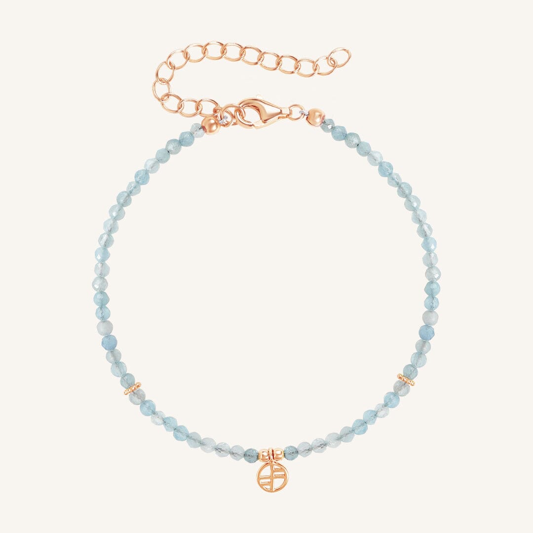 March Everyday Birthstone Pave Bolo Bracelet