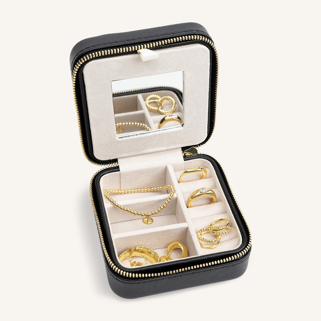 Bevel Jewellery Box Black