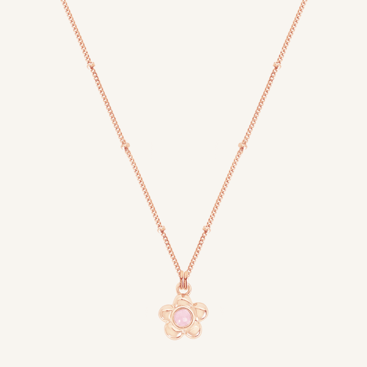 Blossom Flower Charm Necklace