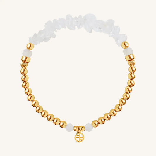 The  GOLD-L  Bowie Bracelet - Quartz by  Francesca Jewellery from the Bracelets Collection.