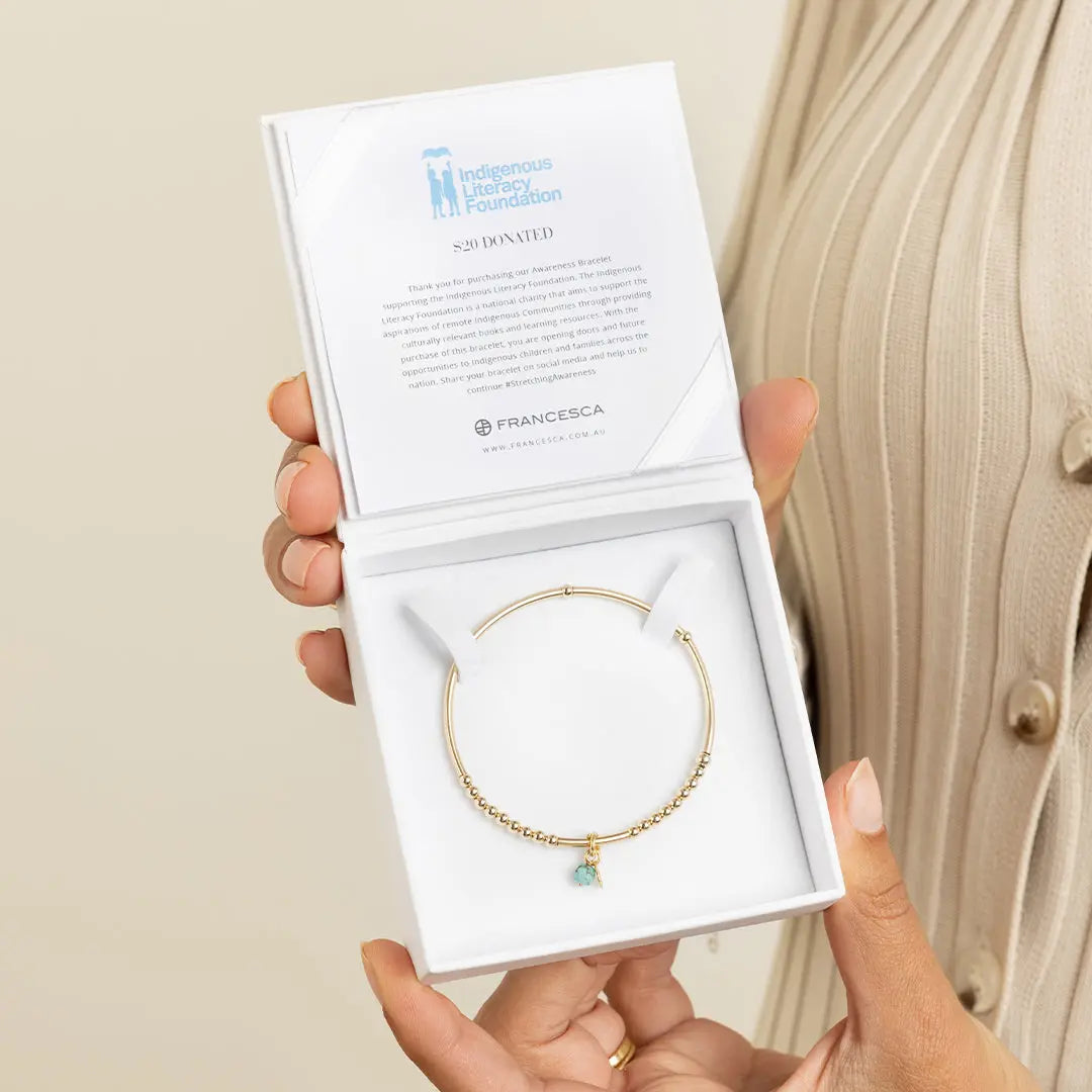 The    Awareness Bracelet - The Indigenous Literacy Foundation by  Francesca Jewellery from the Bracelets Collection.