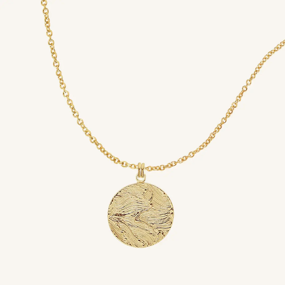 The  GOLD-Plain  Bronte Necklace by  Francesca Jewellery from the Necklaces Collection.