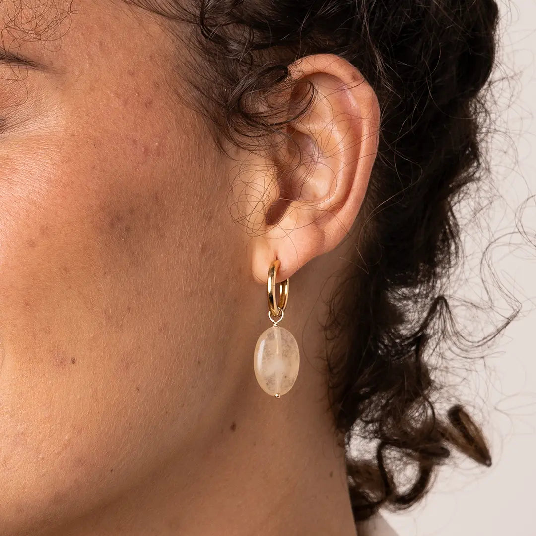 The    Bronte Stone Create Hoops by  Francesca Jewellery from the Earrings Collection.