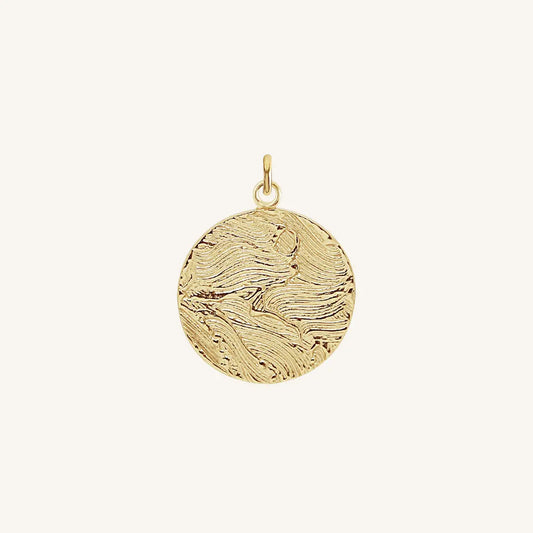 The  GOLD  Bronte Pendant by  Francesca Jewellery from the Charms Collection.