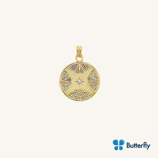 The  GOLD  Abundance Charm - Butterfly Foundation by  Francesca Jewellery from the Charms Collection.