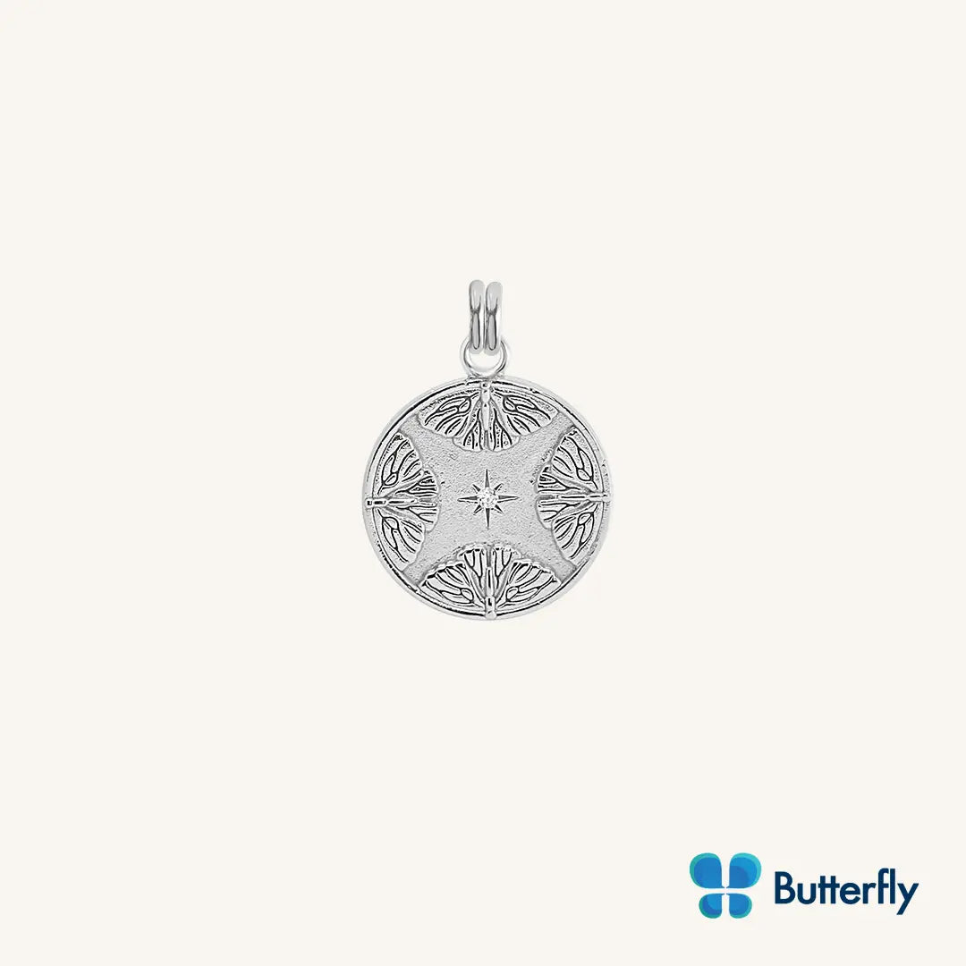 The  SILVER  Abundance Charm - Butterfly Foundation by  Francesca Jewellery from the Charms Collection.
