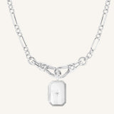 Bevel Photo Locket Necklace