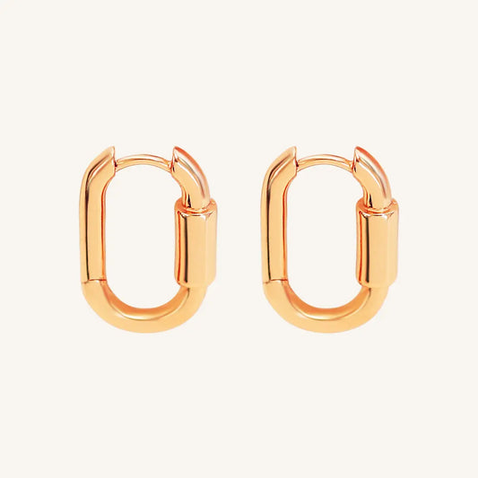 The  ROSE  Camilla Hoops by  Francesca Jewellery from the Earrings Collection.