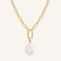 Capri Pearl Charm Necklace