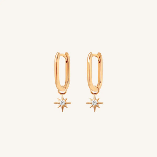 The  ROSE  Contentment Marley Hoops by  Francesca Jewellery from the Earrings Collection.