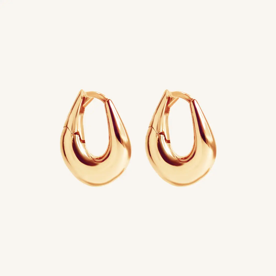 The  ROSE  Cove Hoops by  Francesca Jewellery from the Earrings Collection.
