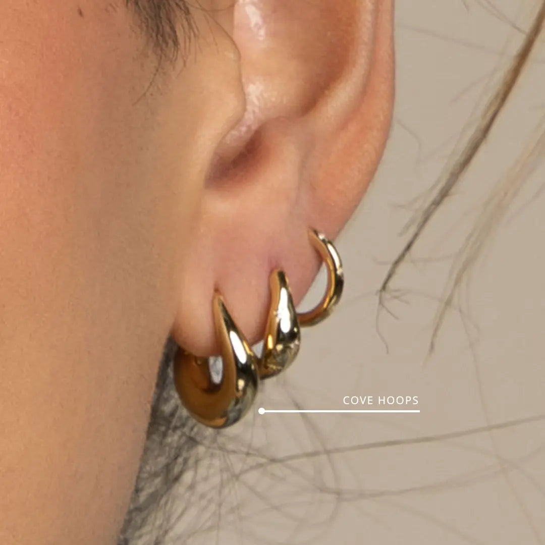 The    Cove Hoops by  Francesca Jewellery from the Earrings Collection.