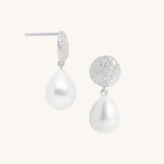 The  SILVER  Darcy Drops by  Francesca Jewellery from the Earrings Collection.