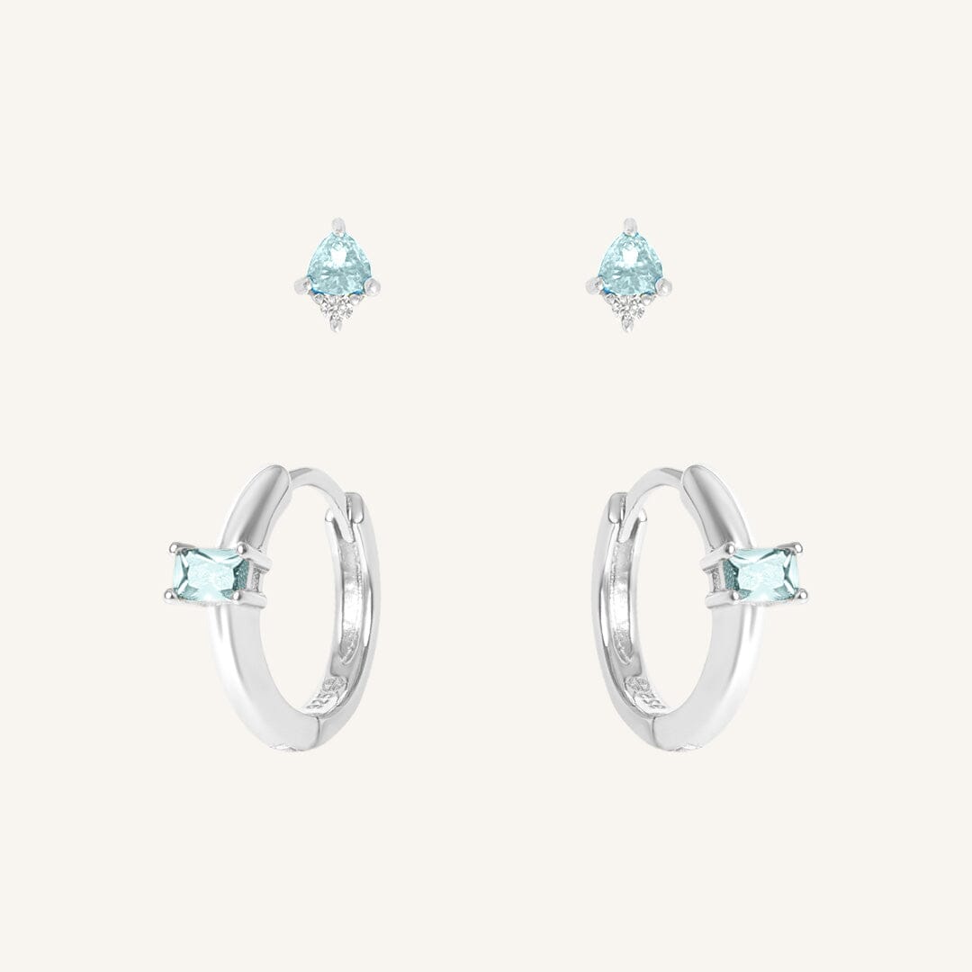 December Birthstone Earring Set