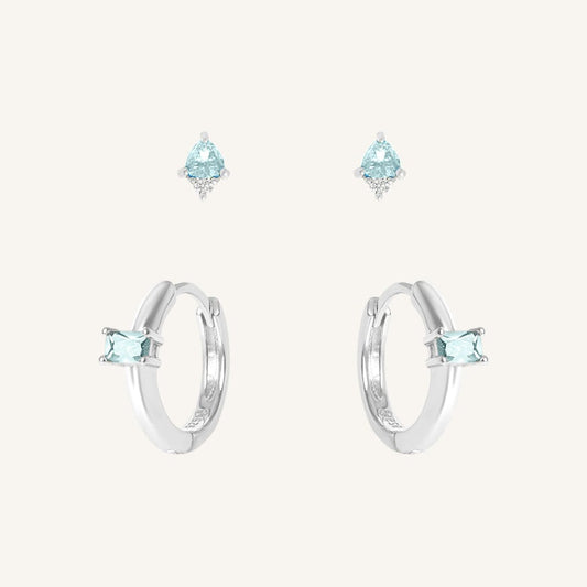 December Birthstone Earring Set