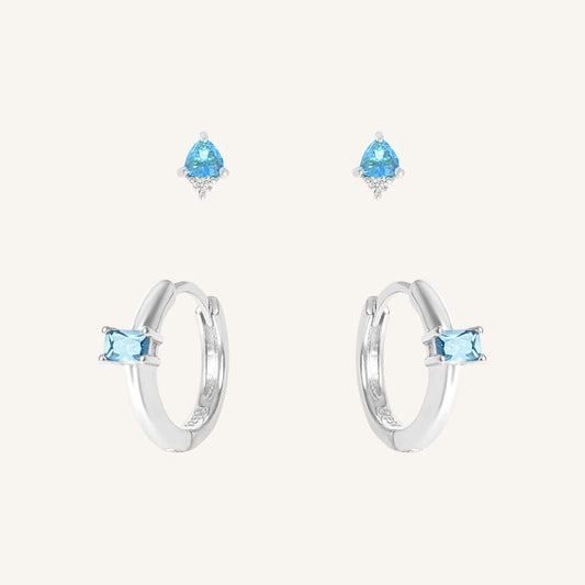December Birthstone Earring Set