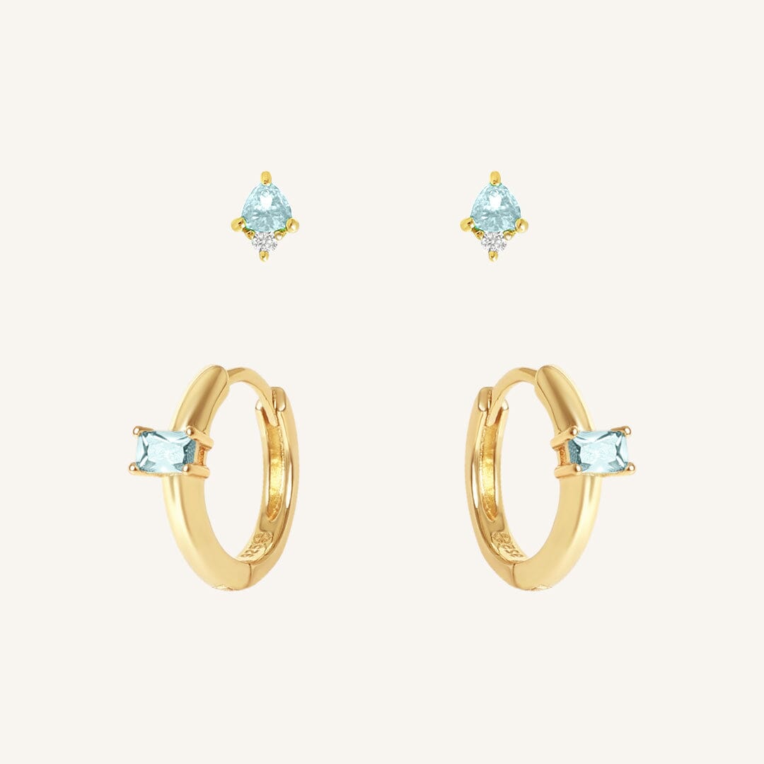 December Birthstone Earring Set