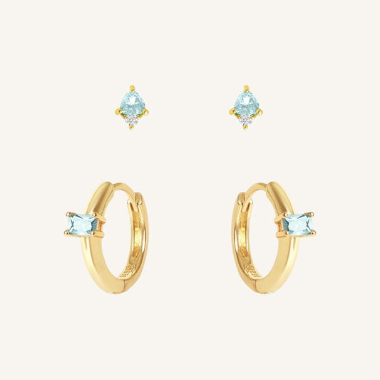 December Birthstone Earring Set