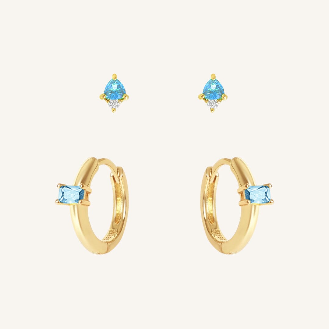 December Birthstone Earring Set