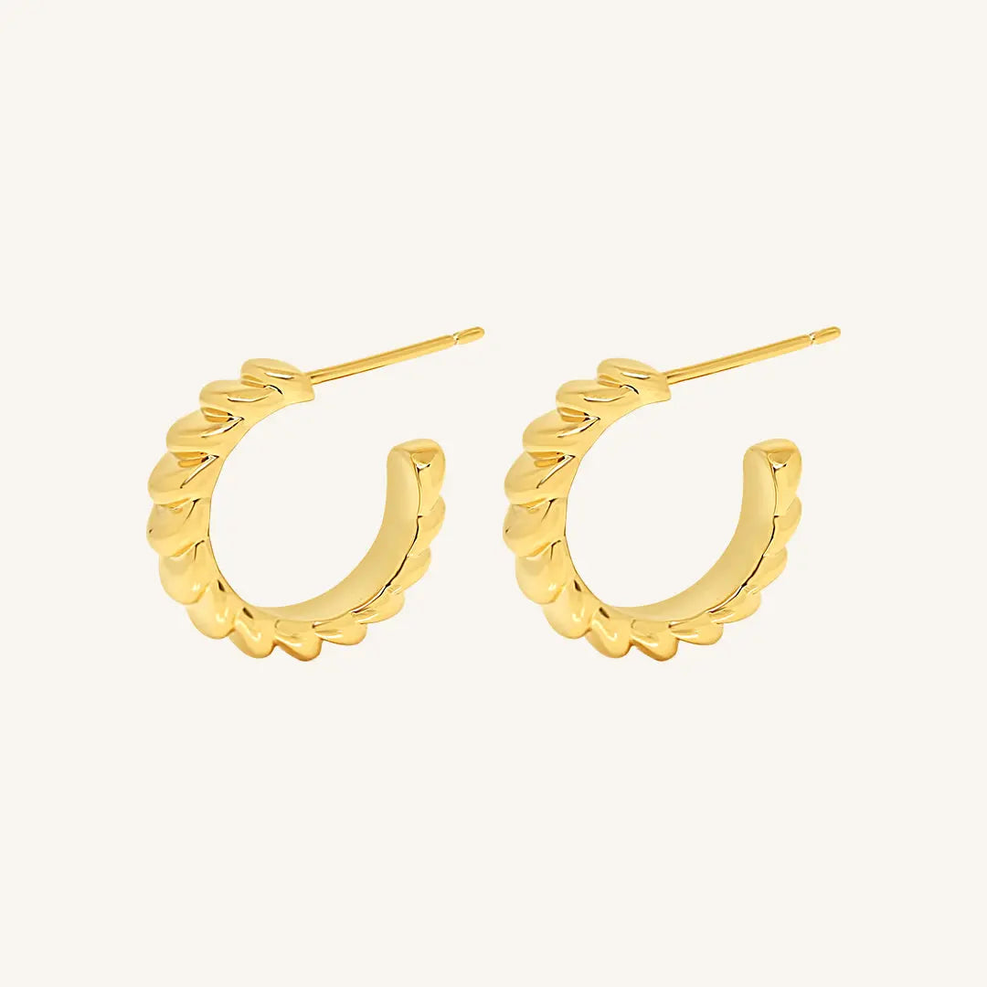 The  GOLD  Deco Hoops by  Francesca Jewellery from the Earrings Collection.
