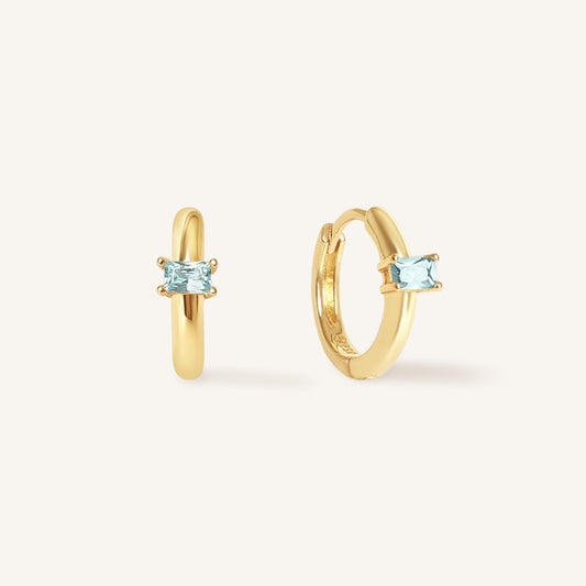 December Birthstone Huggies