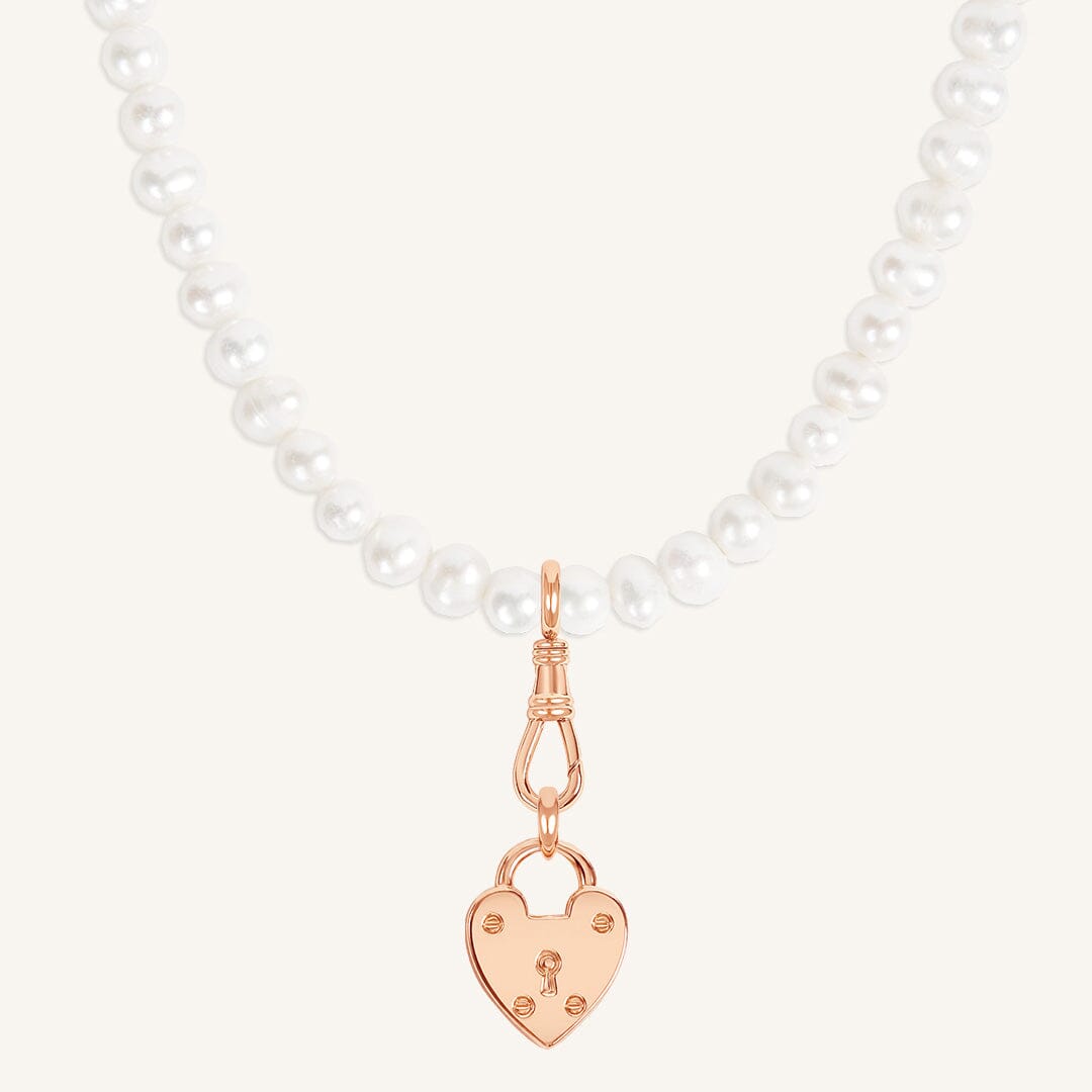 Delilah Fob Pearl Necklace