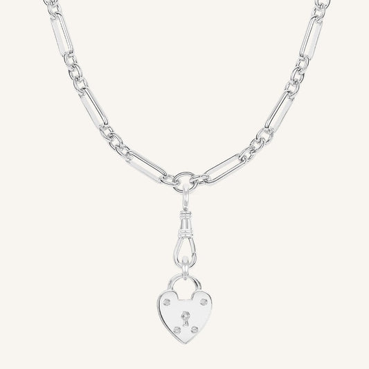 Delilah Heart Pendant Fob Necklace
