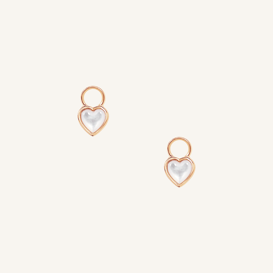 Devote Heart Hoop Charm (Set of 2)
