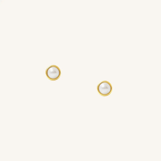 The  GOLD  Dixie Studs by  Francesca Jewellery from the Earrings Collection.