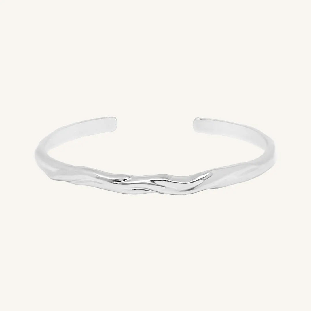 The  SILVER  Dune Cuff by  Francesca Jewellery from the Bracelets Collection.