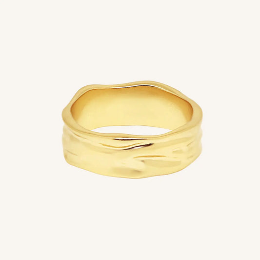 The  GOLD-10  Dune Ring by  Francesca Jewellery from the Rings Collection.
