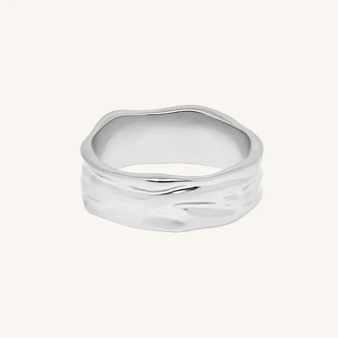 The  SILVER-10  Dune Ring by  Francesca Jewellery from the Rings Collection.