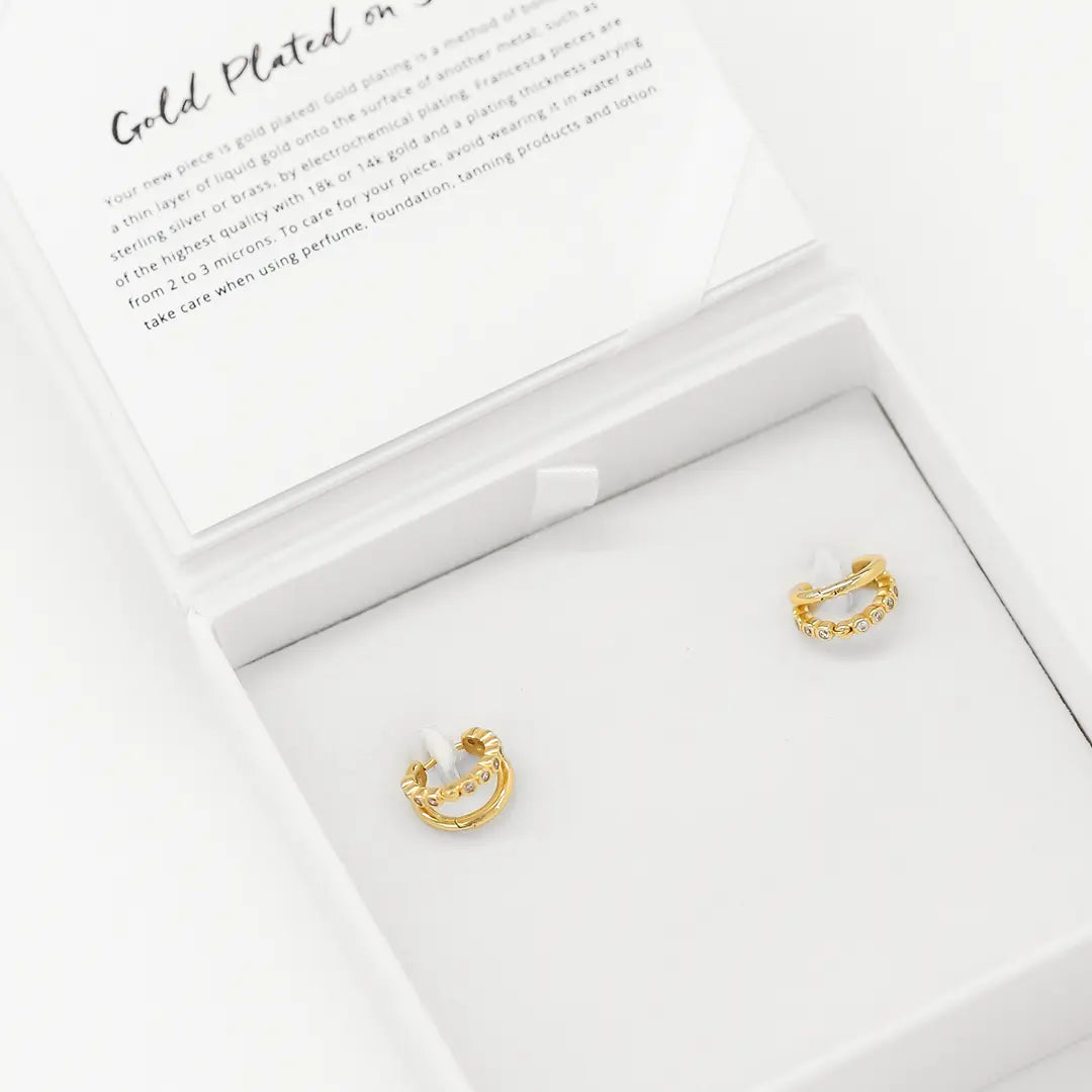The    Eden Huggies by  Francesca Jewellery from the Earrings Collection.